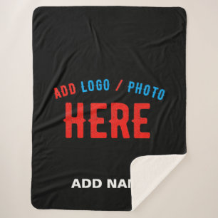 COBERTOR SHERPA NA MODA MODERNO PERSONALIZÁVEL NEGRO VERIFICADO CO