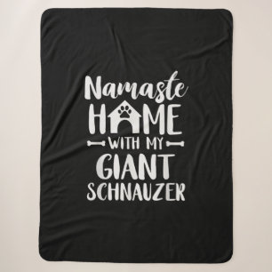 Cobertor Sherpa Namaste Home Giant Schnauzer - Schnauzer Lover