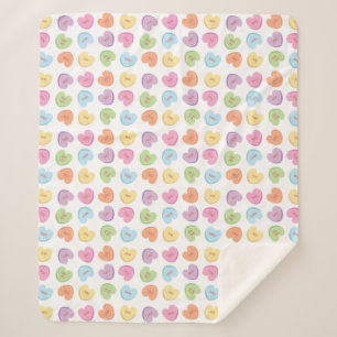 Cobertor Sherpa Namorados Colorido Corações de Papel Porta copos