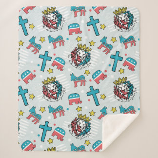 Cobertor Sherpa Não importa quem está no escritório Jesus é rei -