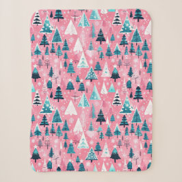Cobertor Sherpa Natais Cor-de-Rosa