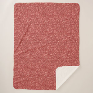 Cobertor Sherpa Natal Brilhante Vermelho Glitter