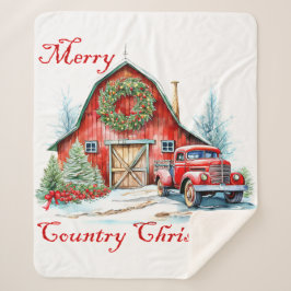 Cobertor Sherpa Natal no Campo