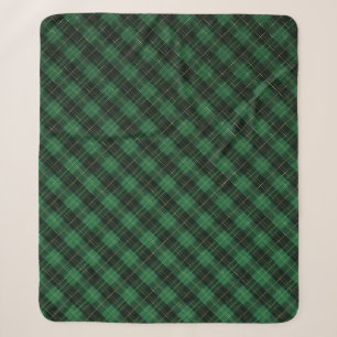 Cobertor Sherpa Natal Xadrez Verde Elegante