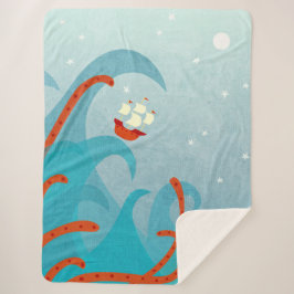 Cobertor Sherpa Navegação por Monstro do Mar