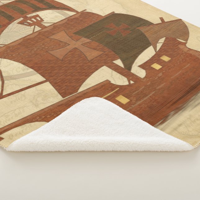 Cobertor Sherpa Navio Mistério Pirata (3/4)