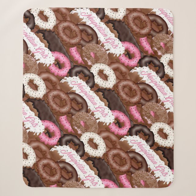 Cobertor Sherpa Neapolitan-Girls-Rosquinhas (Frente)