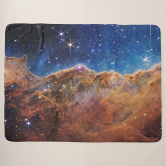 Cobertor Sherpa Nebulosa de Carina Azul/Laranja | JWST