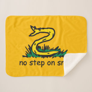 Cobertor Sherpa Nenhum passo na paródia de snek Gadsden SnekRight
