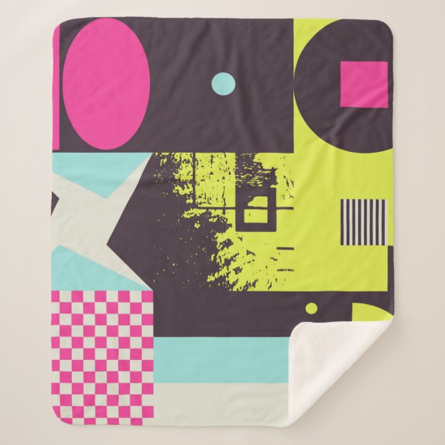 Cobertor Sherpa Neomodern aesthetics of brutalism design poster co (Frente)