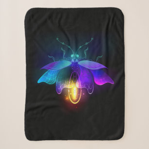 Cobertor Sherpa Neon Firefly a preto