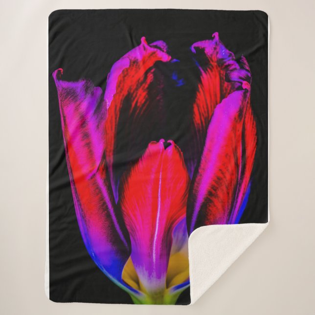 Cobertor Sherpa Neon Glow Tulip (Frente)