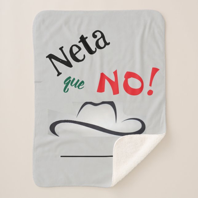 Cobertor Sherpa Neta que Não! (Frente)