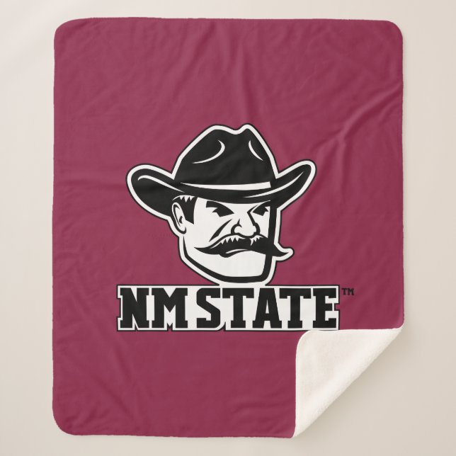 Cobertor Sherpa New Mexico State Aggies (Frente)
