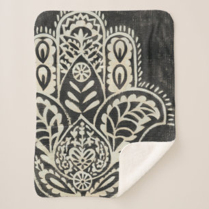 Cobertor Sherpa Noite de Hamsa