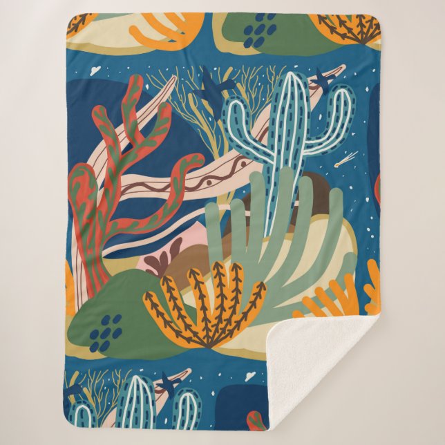 Cobertor Sherpa Noites no Deserto (Frente)