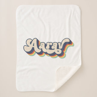 Cobertor Sherpa Nome Aarav Nome Sobrenome Personalizado Aarav P