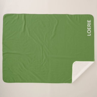 Cobertor Sherpa Nome da cor verde da Loerie