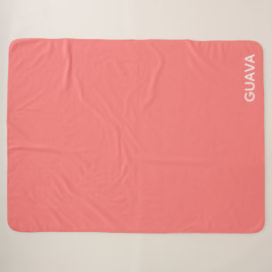 Cobertor Sherpa Nome de cor rosa do Guava