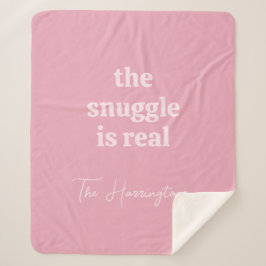 Cobertor Sherpa Nome e texto personalizados