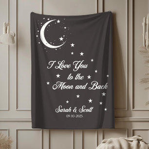 Cobertor Sherpa Nome personalizado e folheto de presente de casame