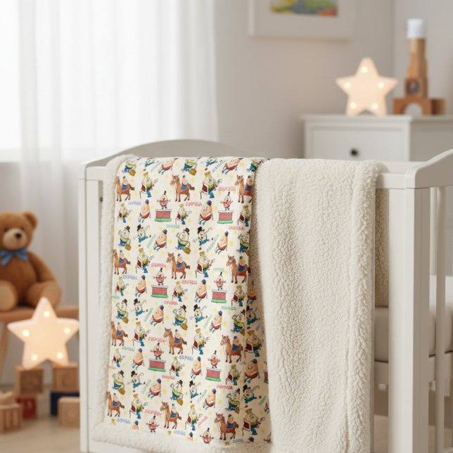 Cobertor Sherpa Nome Personalizado Humpty Dumpty Nursery Rhyme (Criador carregado)