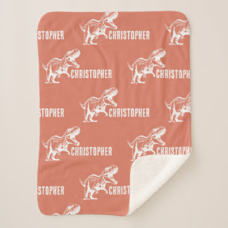 Cobertor Sherpa Nome repetitivo Feira do Raptor de Assinatura T-Re