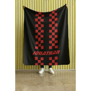 Cobertor Sherpa Nomeie Cores Totalmente Personalizadas com Linhas 