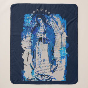 Cobertor Sherpa Nossa Senhora de Guadalupe Collage