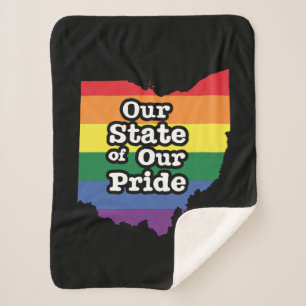 Cobertor Sherpa Nosso Estado de Orgulho Ohio