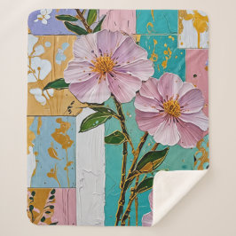 Cobertor Sherpa Notebook Floral Delight