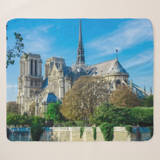 Cobertor Sherpa Notre Dame de Paris, França (Frente (Horizontal))