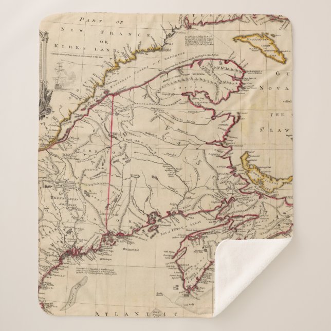 Cobertor Sherpa Nova Escócia, cabo Grâ Bretanha (Frente)