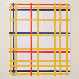 Cobertor Sherpa Nova York I Piet Mondrian