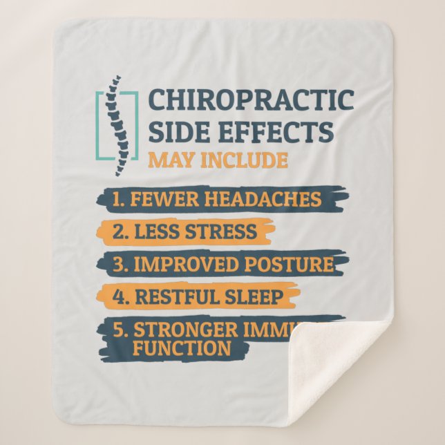 Cobertor Sherpa Novidade do Ajustador de Ossos do Chiropractor (Frente)