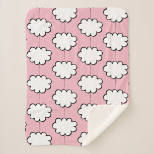 Cobertor Sherpa Nuvens em Cordas