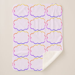 Cobertor Sherpa Nuvens multicoloridas Sherpa Blanket