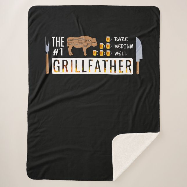 Cobertor Sherpa O 1 Rare Medium well Grilldad | CHURRASCOS (Frente)