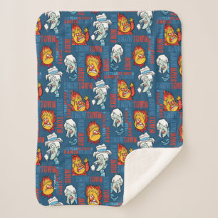 Cobertor Sherpa O ANO SEM O Showdown SANTA CLAUS™ Snowtown