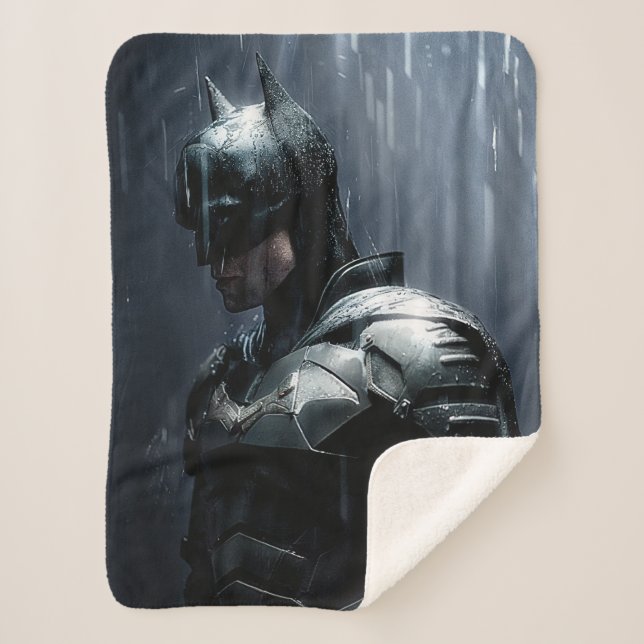 Cobertor Sherpa O Batman na Chuva (Frente)