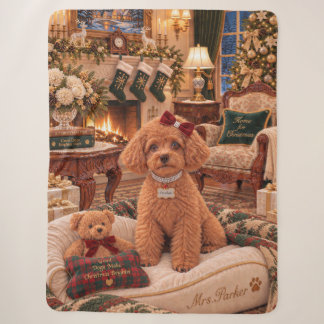 Cobertor Sherpa O Cachorro da Sra. Parker, Penelope Christmas
