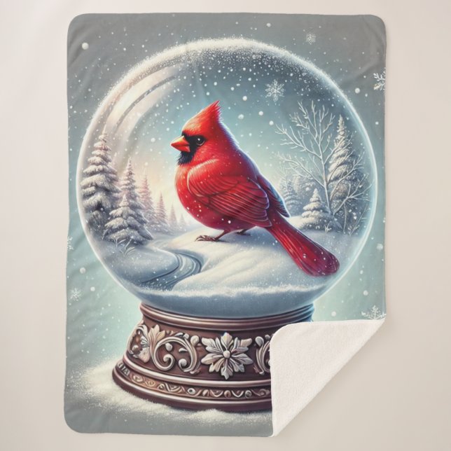 Cobertor Sherpa O Cardeal de Winter (Frente)