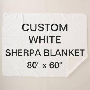 Cobertor Sherpa O costume personalizou grande 80" x 60" cobertura