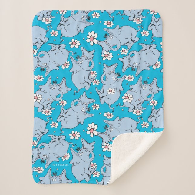 Cobertor Sherpa O Dr. Seuss Horton Hears a Who (Frente)