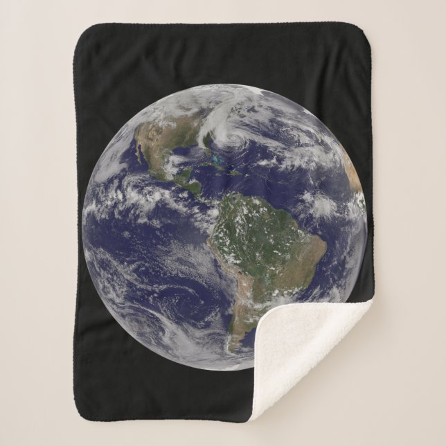 Cobertor Sherpa O Furacão Sandy Na Costa Leste Dos Eua. 2 (Frente)