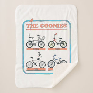 Cobertor Sherpa O Gráfico de Bicicletas das Goonies