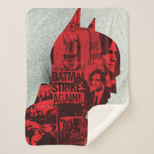Cobertor Sherpa O jornal Batman Silhouette