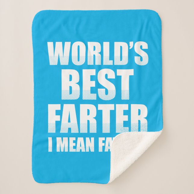 Cobertor Sherpa O melhor fazendeiro do mundo, quero dizer o pai (Frente)