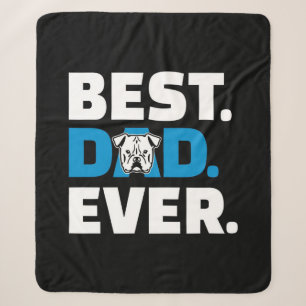 Cobertor Sherpa O Melhor Pai De Cães Nunca O Bulldog Lover Englis