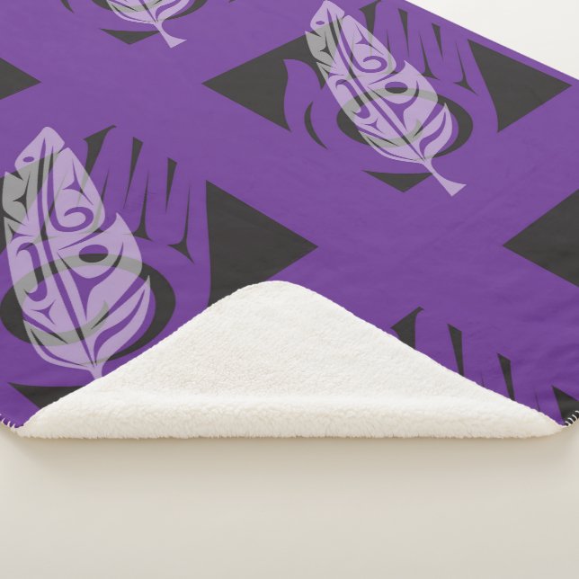 Cobertor Sherpa O Presente - Sherpa Blanket Roxo (3/4)